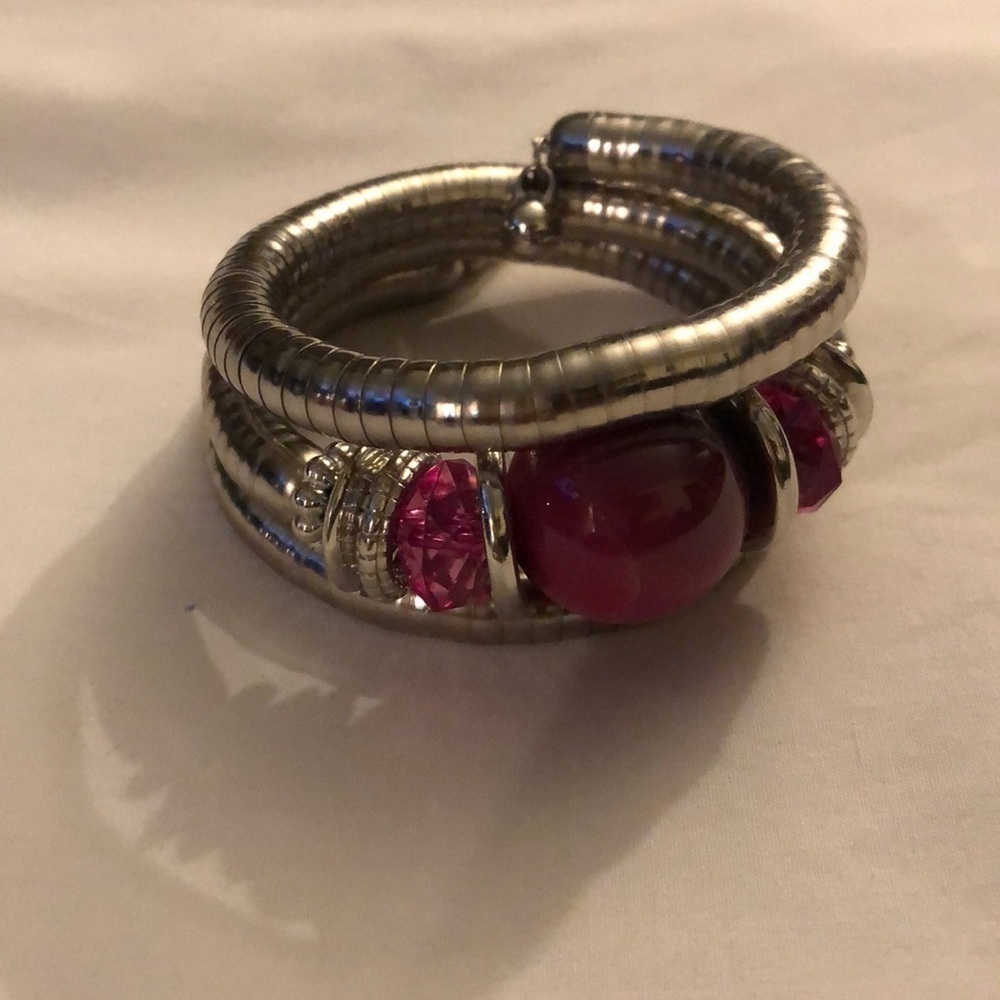 WRAP bracelet pink and silver - Picture 3 of 3